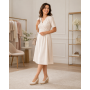 Pantofi dama Bej Casual din piele naturala cu talpa tip pana P3550BEJ
